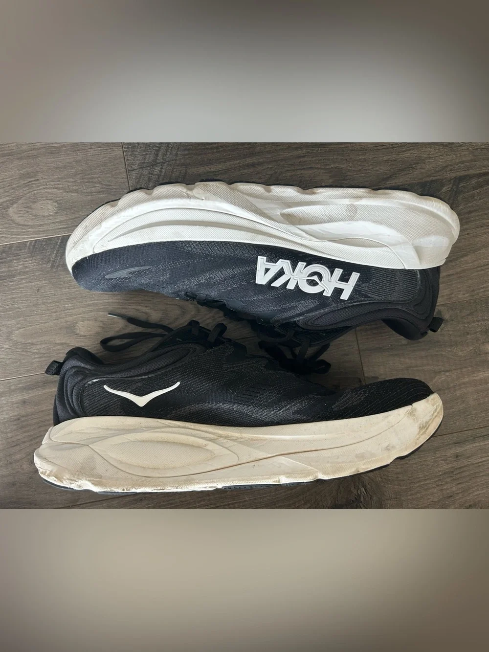 Hoka Men’s Running Shoes Gaviota 6 Size 13(4E) Black/White